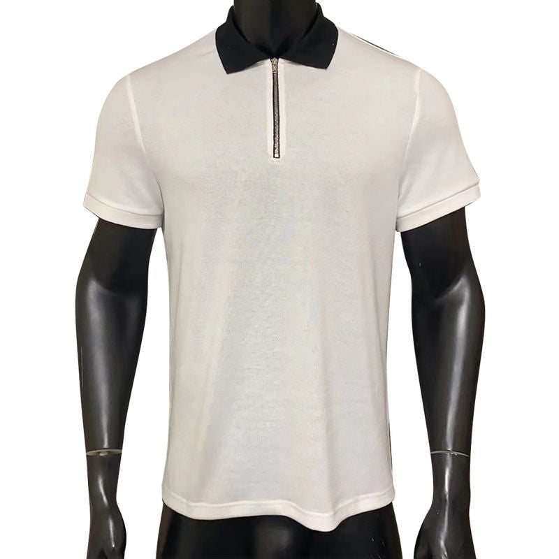 Pure White Element Short Sleeve Men shirt