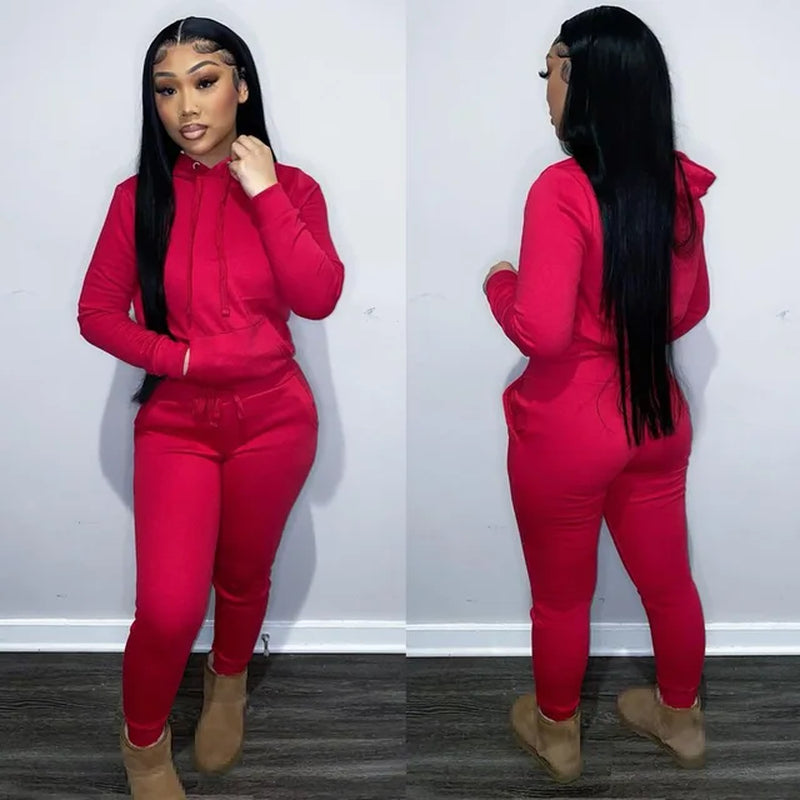 Women's 2-Piece Fall Outfits - Pants and Tracksuits Sweatsuits Set